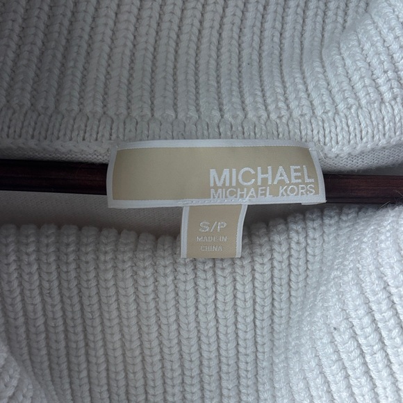 Michael Kors White Cowl Neck Sweater - Picture 2 of 4